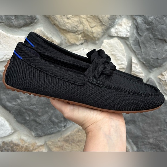 ***SOLD*** Rothy's The Braid Driver Black Loafers Womens Everyday Career Wear - Picture 4 of 11